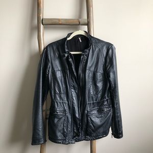 Free People Vegan LeatherJacket